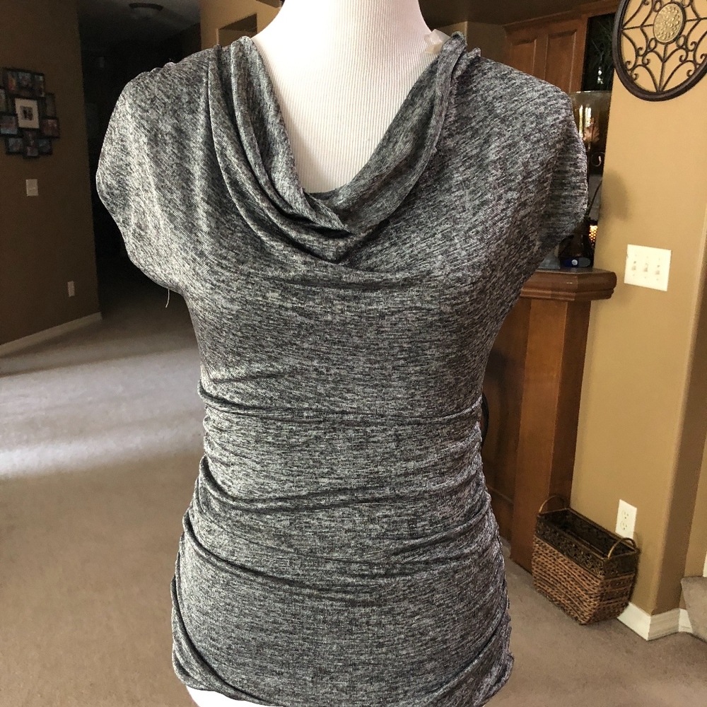 Drape Neck/Gathered Sides Top
